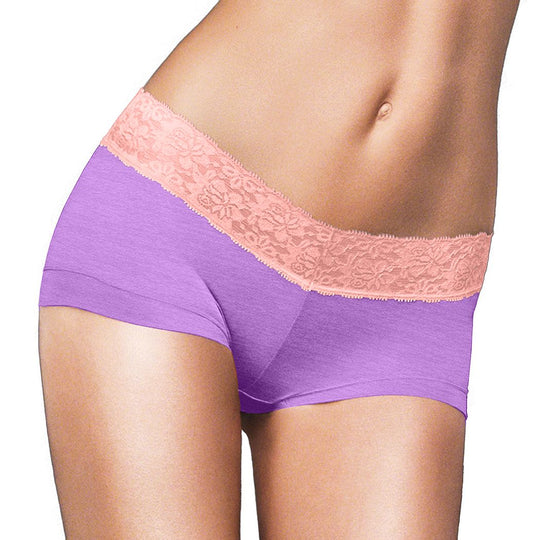 Maidenform Women`s Cotton Dream Boyshort with Lace