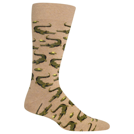 Hot Sox Mens Alligators Crew Socks