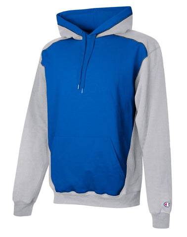 Champion Mens Double Dry Eco Colorblocked Fleece Hood