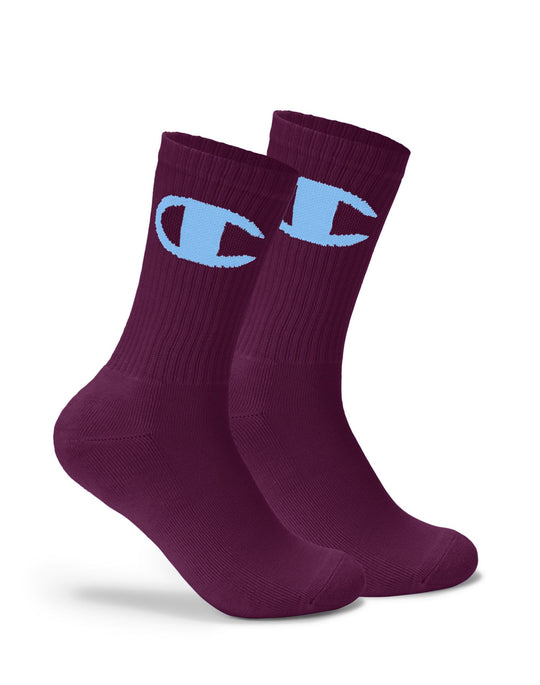 Champion Life Adult Big C Crew Socks 1-Pair