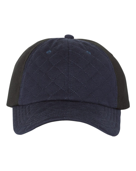 Sportsman Quilted Front Cap , One Size, Navy/Black