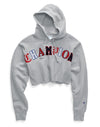 Champion Life Womens Reverse Weave Cropped Cut Off Pullover Hoodie