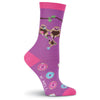 K. Bell Womens Sloths and Donuts Crew Socks