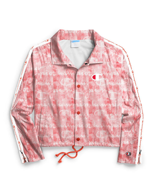 Champion Life Womens Zipper Tape Cropped Coaches Jacket