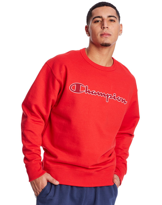 Champion Mens Powerblend Fleece Crew