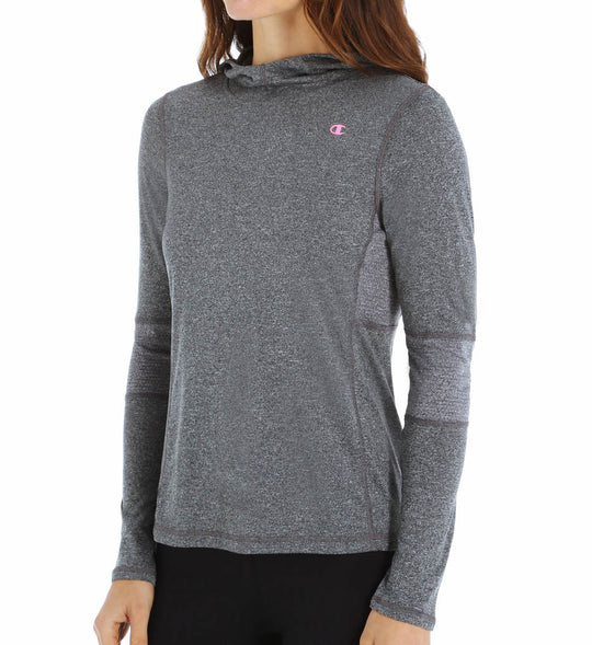 Champion Women`s PowerTrain Heather Long Sleeve Hoodie