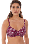 Fantasie Womens Santa Monica Underwire Gathered Full Cup Bikini Top