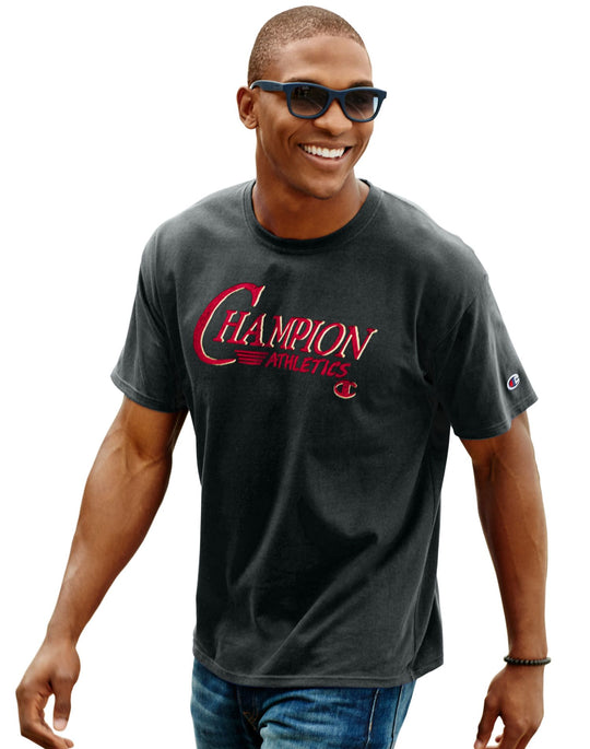 Champion Men`s Cotton-Rich Graphic T Shirt
