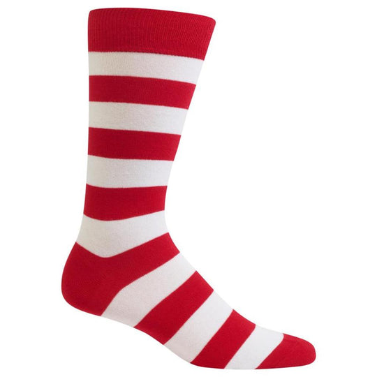Hot Sox Mens College Rugby Stripe Socks