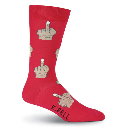 K. Bell Mens Middle Finger Socks