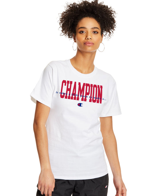 Champion Mens Classic Short-Sleeve Jersey Tee, L, Oxford Grey