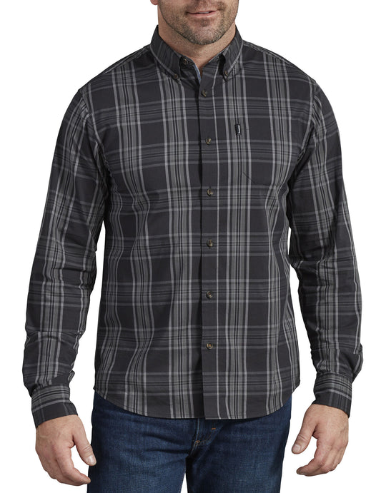 Dickies Mens FLEX Long Sleeve Plaid Shirt