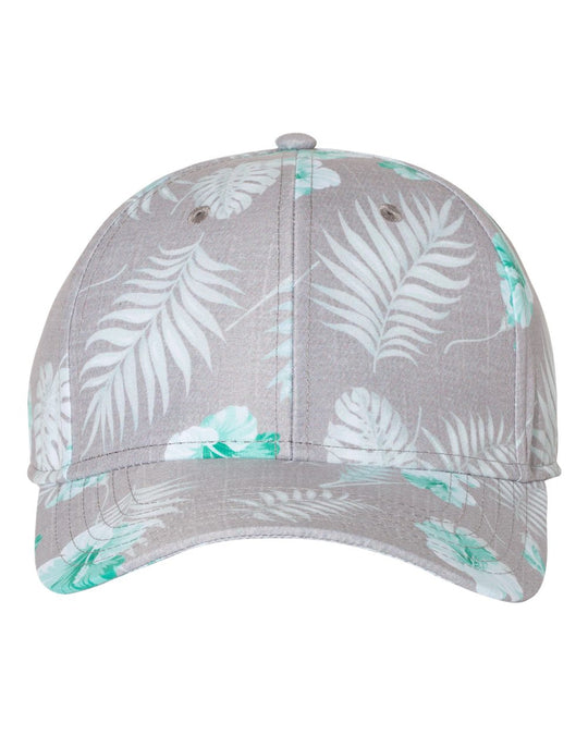 Sportsman Tropical Print Cap, One Size, Grey/Teal