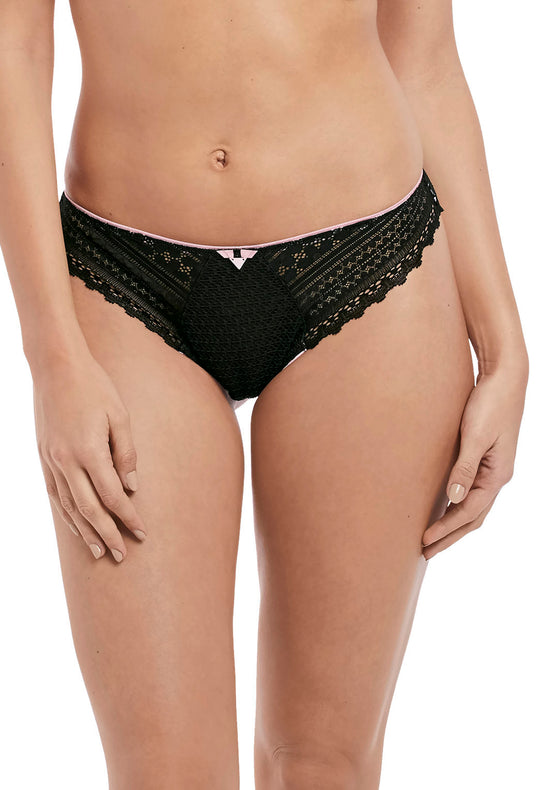 Freya Womens Daisy Lace Brazilian Thong Panty