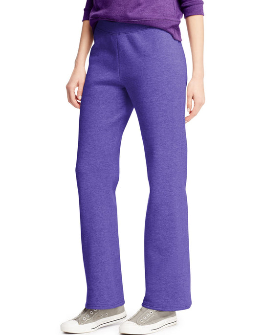 Hanes Women`s ComfortSoft EcoSmart Open Leg Fleece Sweatpants