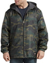 Dickies Mens Hooded Camo Fleece Lined Jacket