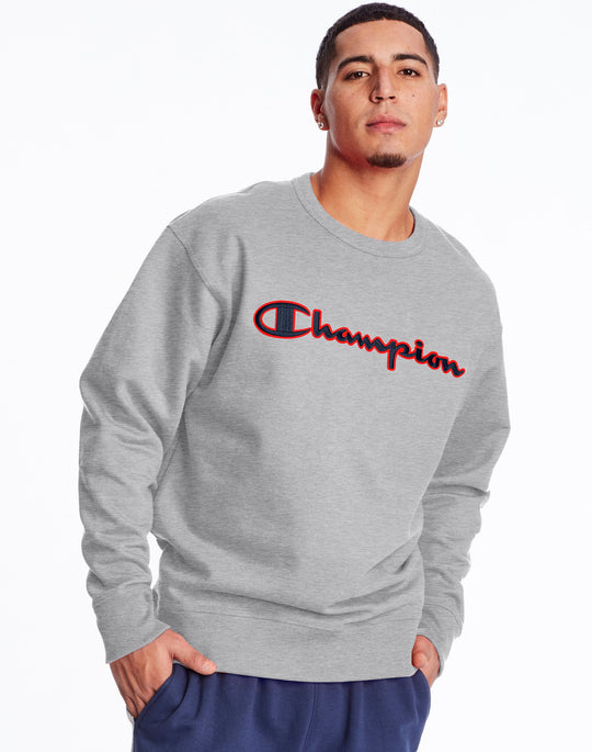 Champion Mens Powerblend Fleece Crew