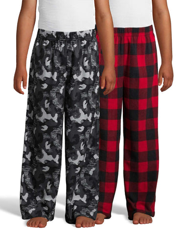 Hanes Boys Micro Fleece Sleep Pant 2-Pack
