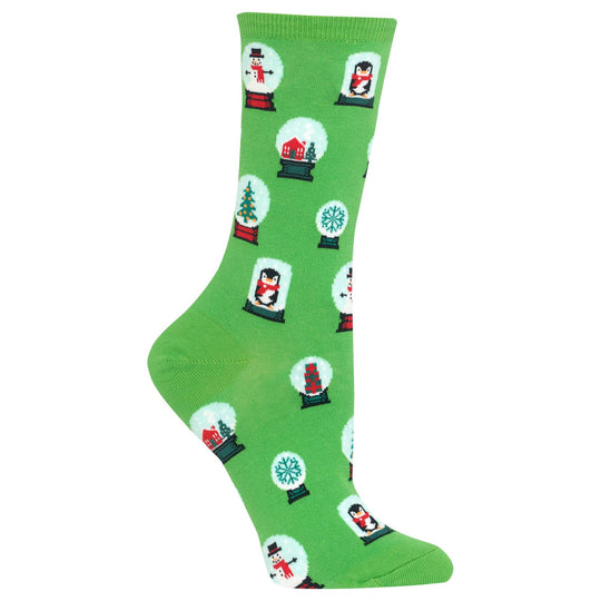 Hot Sox Womens Snowglobes Crew Socks