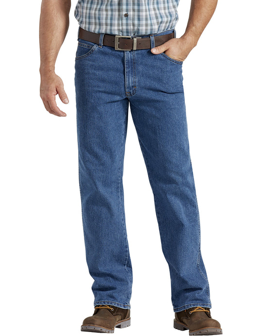 Dickies Mens FLEX Active Waist 5-Pocket Relaxed Fit Jeans