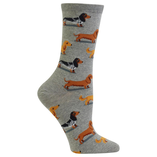 Hot Sox Womens Dachshunds Crew Socks