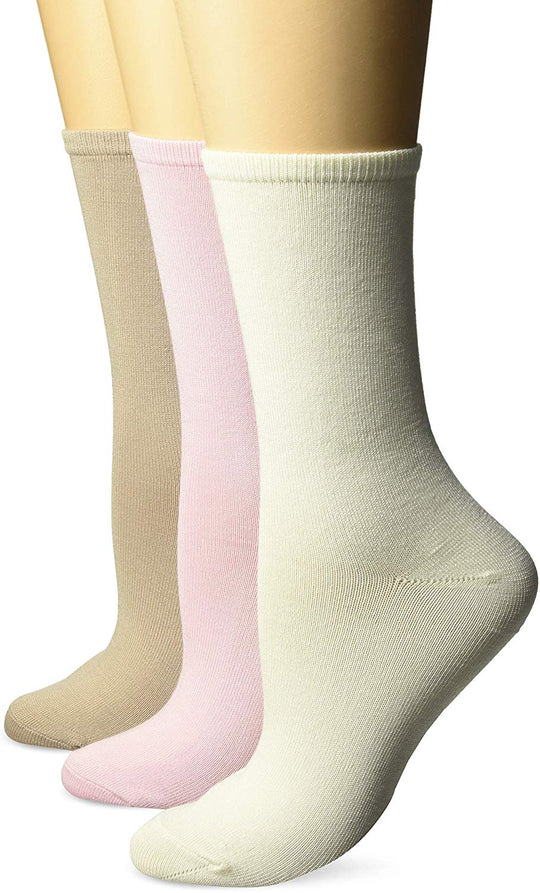 Hanes Women`s ComfortSoft Crew Socks 3-Pack