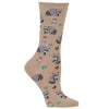 Hot Sox Womens Raccoon Crew Socks