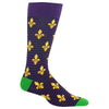 Hot Sox Mens Fleur De Lis Socks