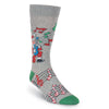 K. Bell Mens Rockin Santa Crew Socks