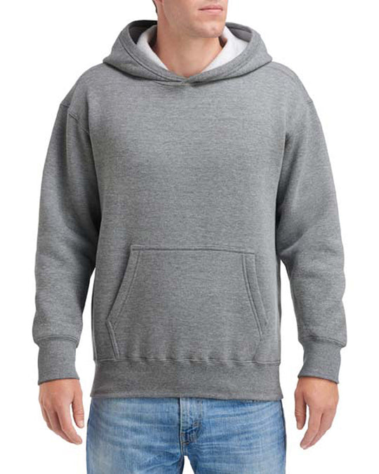 Gildan Mens Hammer Fleece Hood, XL, White
