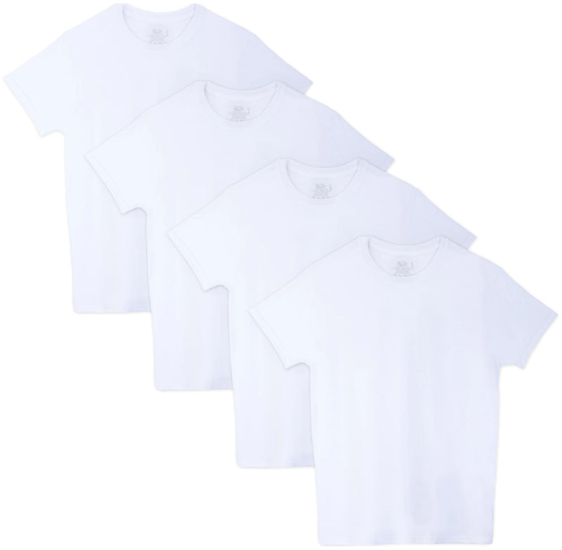 Fruit Of The Loom Mens Beyondsoft Crew Neck T-Shirts 4 Pack Extended Sizes