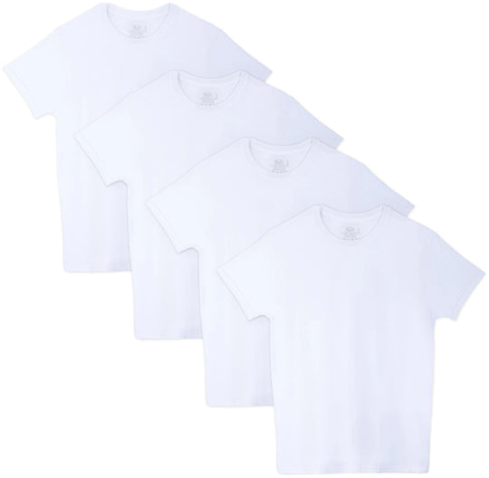 Fruit Of The Loom Mens Beyondsoft Crew Neck T-Shirts 4 Pack Extended Sizes