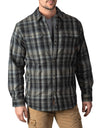 Walls Mens Lone Oak Sherpa-Lined Stretch Flannel Jac-Shirt