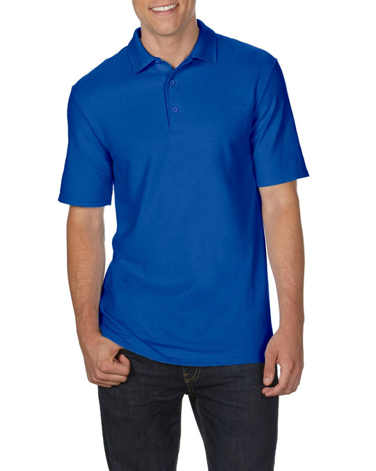 Gildan Mens DryBlend Double Piqué Sport Shirt, XL, Navy