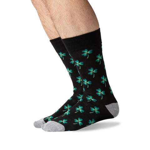Hot Sox Mens Clover Crew Socks