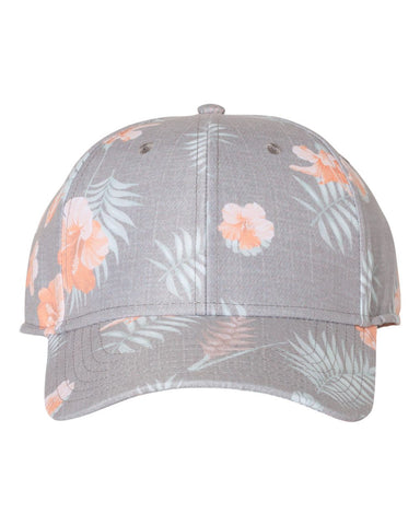 Sportsman Tropical Print Cap, One Size, Grey/Teal