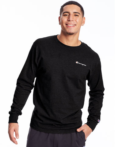 Champion Mens Classic Jersey Long-Sleeve Tee