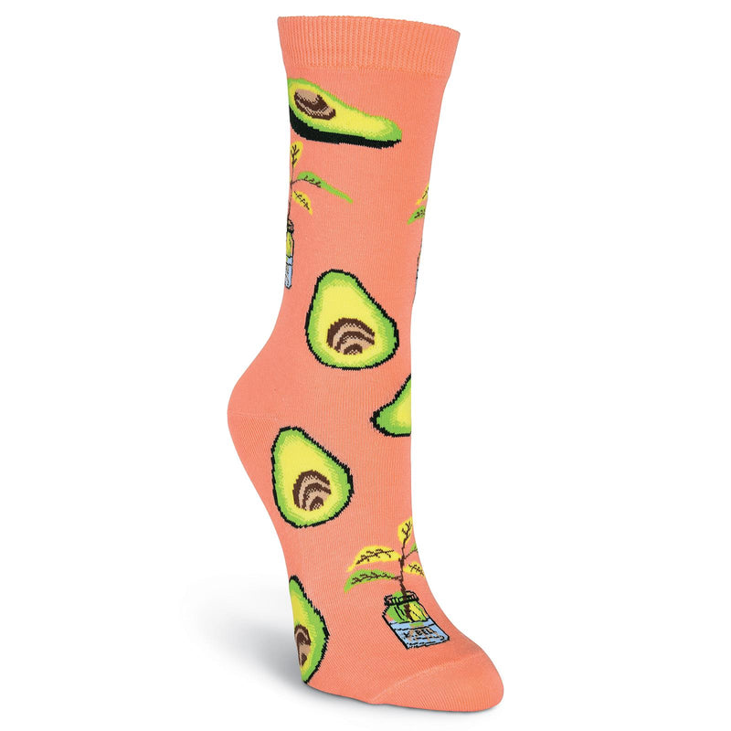 K. Bell Womens Avocado Crew Socks