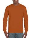 Gildan Mens Ultra Cotton Long Sleeve T-Shirt, XL, Sport Grey