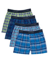 Hanes Ultimate® Boys' Woven Boxer Brief With ComfortSoft® Waistband 4-Pack