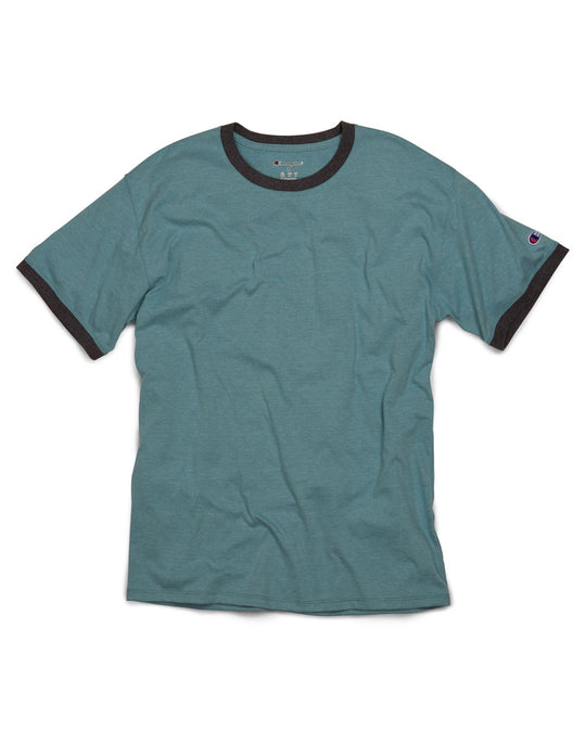 Champion Mens Short Sleeve Triblend Ringer T-Shirt