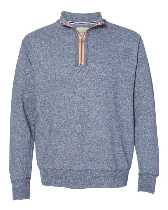 Weatherproof Mens Vintage Marled Quarter-Zip Sweatshirt 198775, XL, Oatmeal