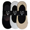 K. Bell Womens 3 Pair Pack Microfiber Liner Socks