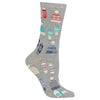 Hot Sox Womens Mittens And Hats Crew Socks
