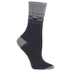Hot Sox Womens Fair Isle Border Crew Socks