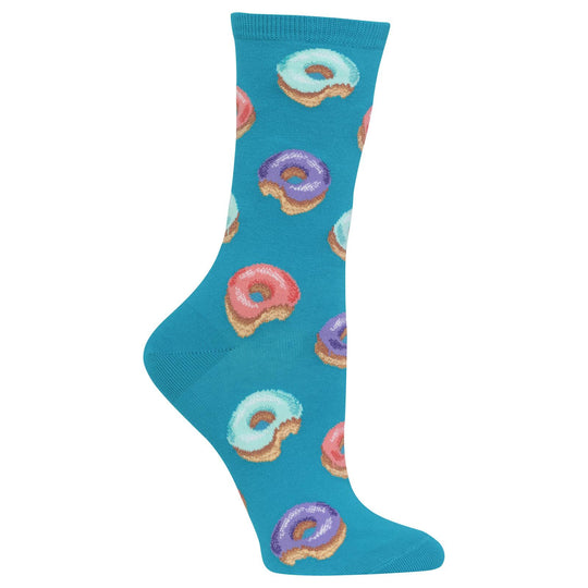 Hot Sox Womens Donut Crew Socks