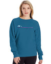 Champion Womens Powerblend Fleece Boyfriend Crew