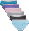 Fruit Of The Loom Womens Cotton Hipster Panties 6-Pack, 5, Assorted Heathers