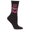 Hot Sox Womens In Case You Get Cold Feet Crew Socks