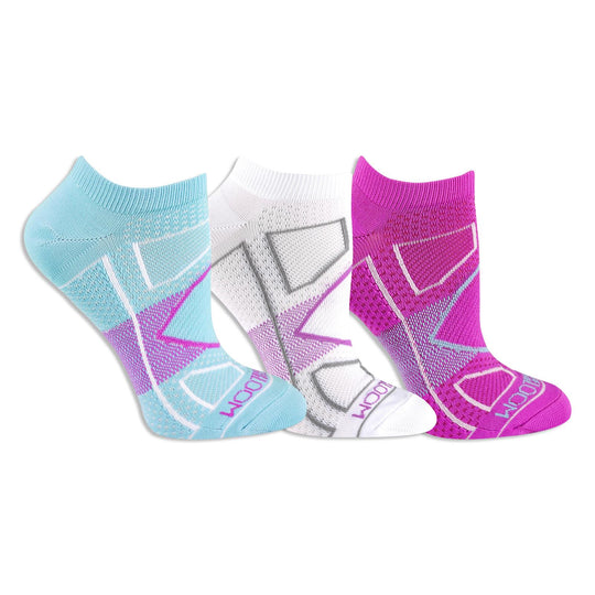 Fruit of the Loom Womens 3 Pair Breathable Nylon No Show Socks